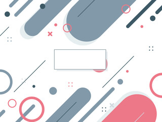 Abstract Geometric Background with Colorful Shapes