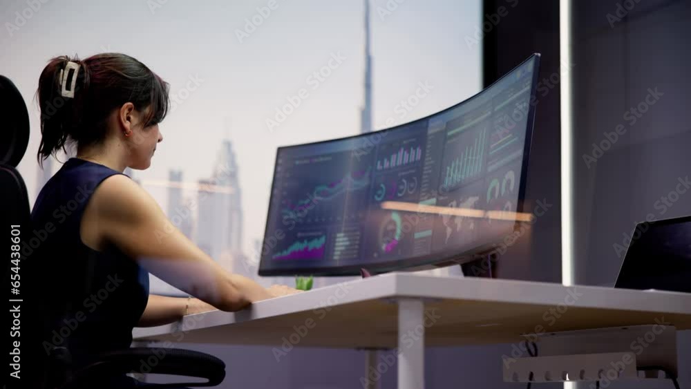 Poster kpi business analytics data dashboard