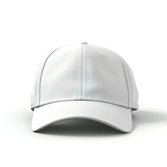 White cap front view isolated mockup | Generative AI