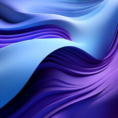 Abstract minimalistic blue and purple wave pattern