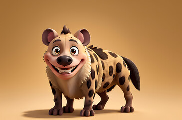Hyena, cartoon illustration,wild, mammal, fun, art, cute, baby, nature, funny, design, character