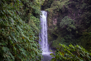 The waterfalls of La Paz in the jungle of Costa Rica,