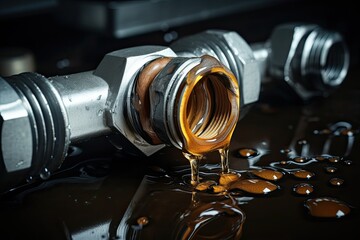 Water leaking from the valve of the radiator tube