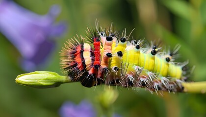 caterpillar on a flower