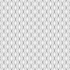 black line interlocking diamond shapes vector seamless background pattern