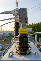 High voltage bushing at an electrical substation