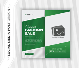 Fashion sale offer social media post design