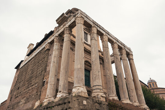 Antoninus and Faustina Temple in rome