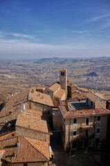 Obraz premium Medieval village of Vigoleno.