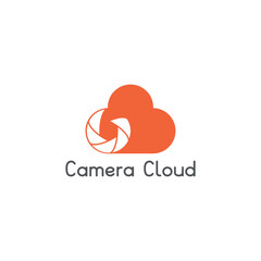 Cloud computing icon vector logo design template.
