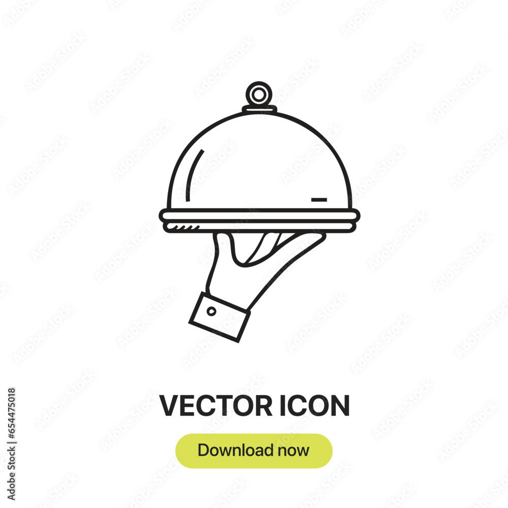 Poster tray icon vector. linear-style sign for mobile concept and web design. tray symbol illustration. pix