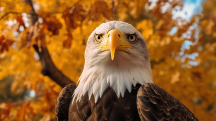 Wildlife Majestic eagle in the wild