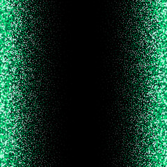 Green shine texture. Green shiny sparkles on black background. Eps 10