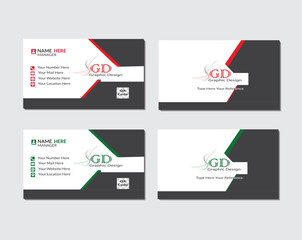 
Modern Creative And Clean Business Card Design Template, Visiting Card ,Vector creative business card . Simple Business Card Layout . 