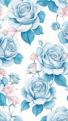 Flower Magic, Baby Blue and Baby Pink Rosescape Beauty