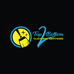 home cleaning services logo design vector