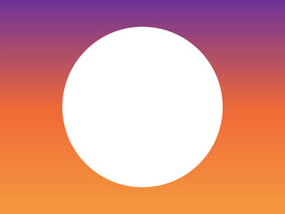 ハロウィングラデーションフレーム：円A