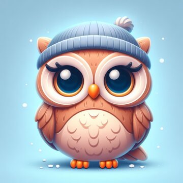 owl with a smile