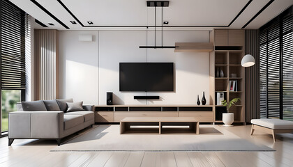 Modern living room with Tv