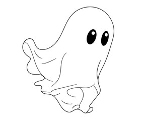Ghost Cute Halloween Spooky ghost blanket