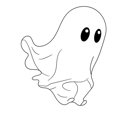 Ghost Cute Halloween Spooky ghost blanket