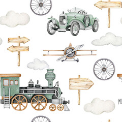 Vintage transport pattern