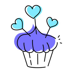 Trendy Collection of Love and Wedding Doodle Icons 

