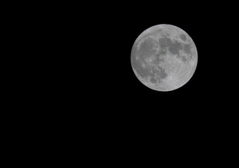 Full moon in upper right side of frame  © Cam