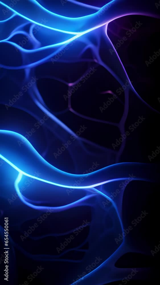 Poster a detailed photograph displaying uninterrupted nerve fibers adorned with periodic gaps, resembling a
