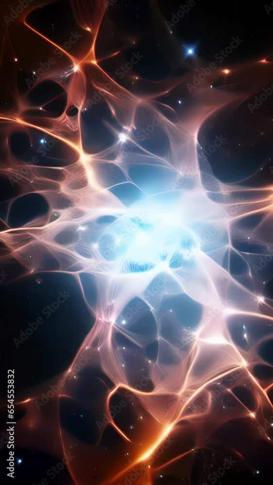 Poster a captivating snapshot unveiling the enigmatic spiderweblike pattern of glistening star s and lumino