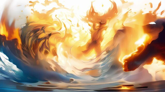 Elemental Fury Summon the elemental forces of fire, water, earth, and air to whip around you in a frenzy, unleashing destructive chaos upon all those who oppose you. Abstract video