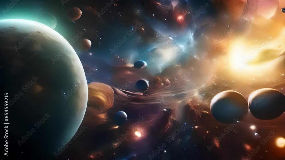 Poster this captivating space photograph exhibits the transformative power of cosmic inflation, displaying 