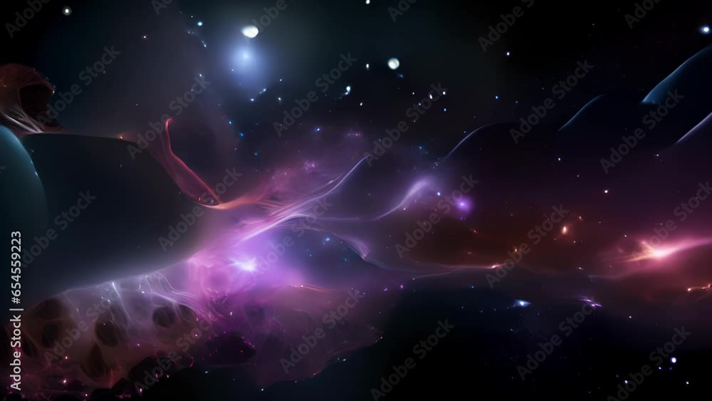 Poster a captivating snapshot exposes the incredible phenomenon of cosmic inflation, displaying an intricat