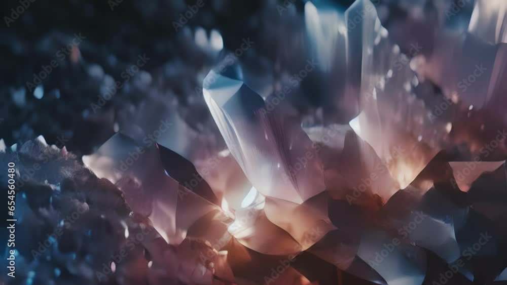 Poster image 3 a highresolution image revealing the detailed structure of crystalline formations, showcasin