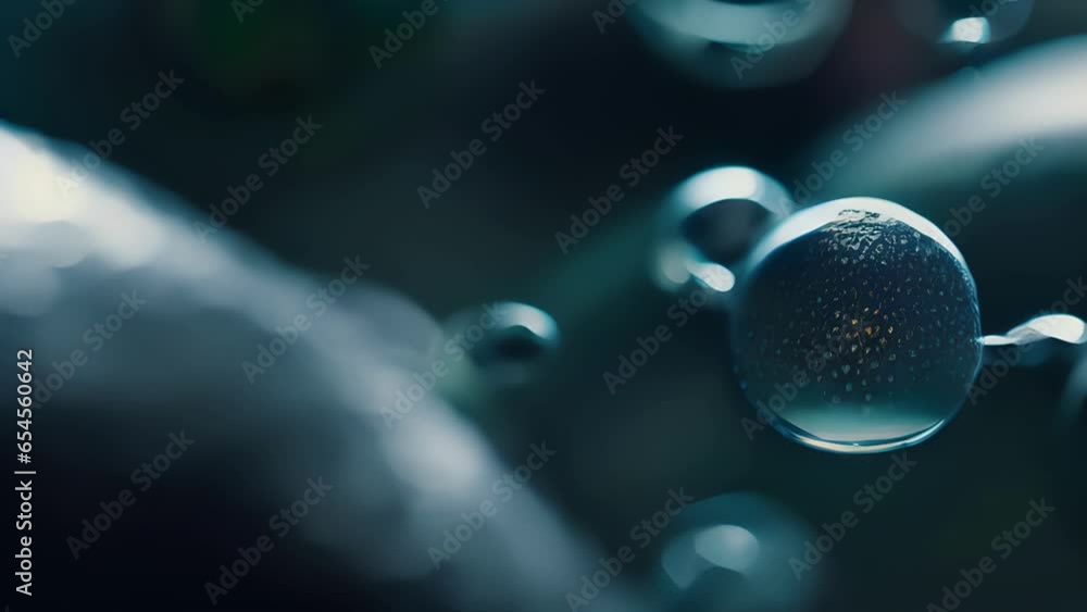 Poster captivating macro photograph revealing the intricate and delicate structure of transparent microscop