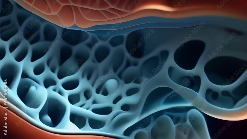 Poster the high magnification reveals an intricately layered and porous structure of the cell wall, enablin