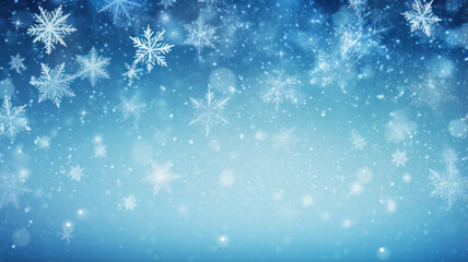 Naklejka premium Blue and Azure Winter Wonderland Background