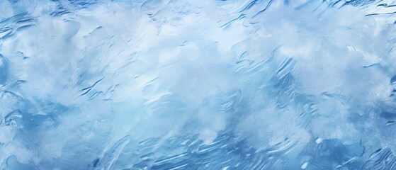 Obraz premium Blue ice texture frozen water background
