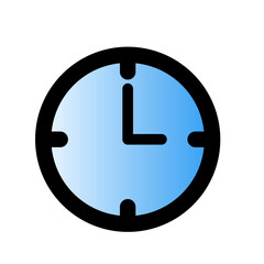 Blue clock icon