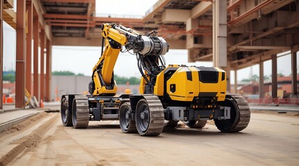 建築現場で活躍するロボット、自動化｜Robots working at construction sites. Automation. Generative AI