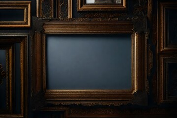 old frame on wall