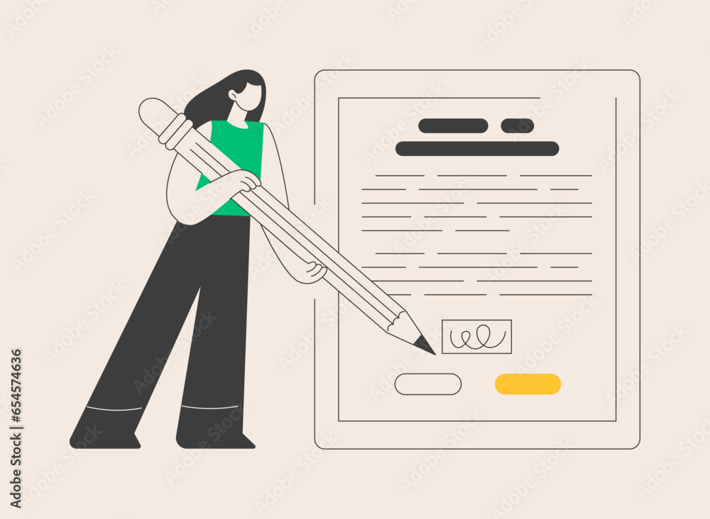 Canvas Prints terms and conditions abstract concept vector illustration.