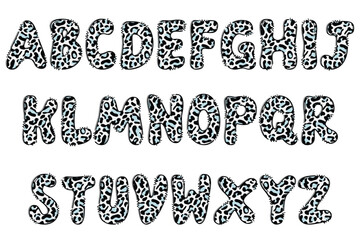 Handcrafted Zoo letters color creative art typographic design