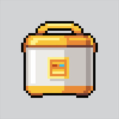 Pixel art illustration Rice Cooker. Pixelated Rice Cooker. Rice Cooker electronics icon pixelated
for the pixel art game and icon for website and video game. old school retro.