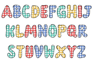 Handcrafted Table Cloth letters color creative art typographic design