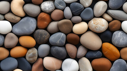 Fototapeta na wymiar Seamless Tile, River Rocks, Repeating Image - Generative AI