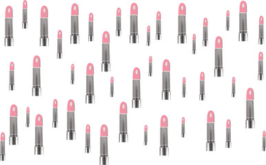 Pink Lipstick pattern background vector