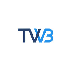 TWB vector design logo