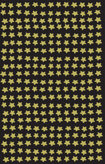 Gold stars Pattern on a Black background vector