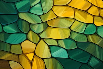 abstract mosaic pattern of colored tiles
